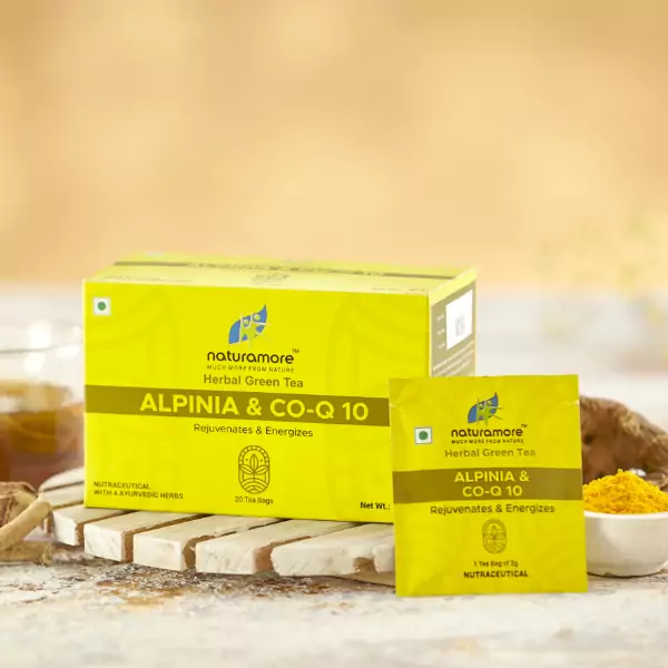  Herbal Green Tea  Alpinia & Coq 10 Energy