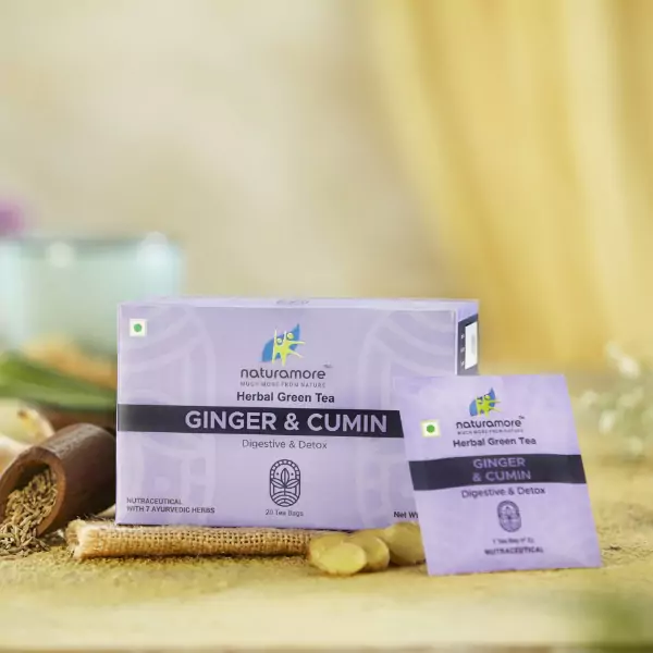  Herbal Green Tea  Ginger & Cumin Digestive & Detox